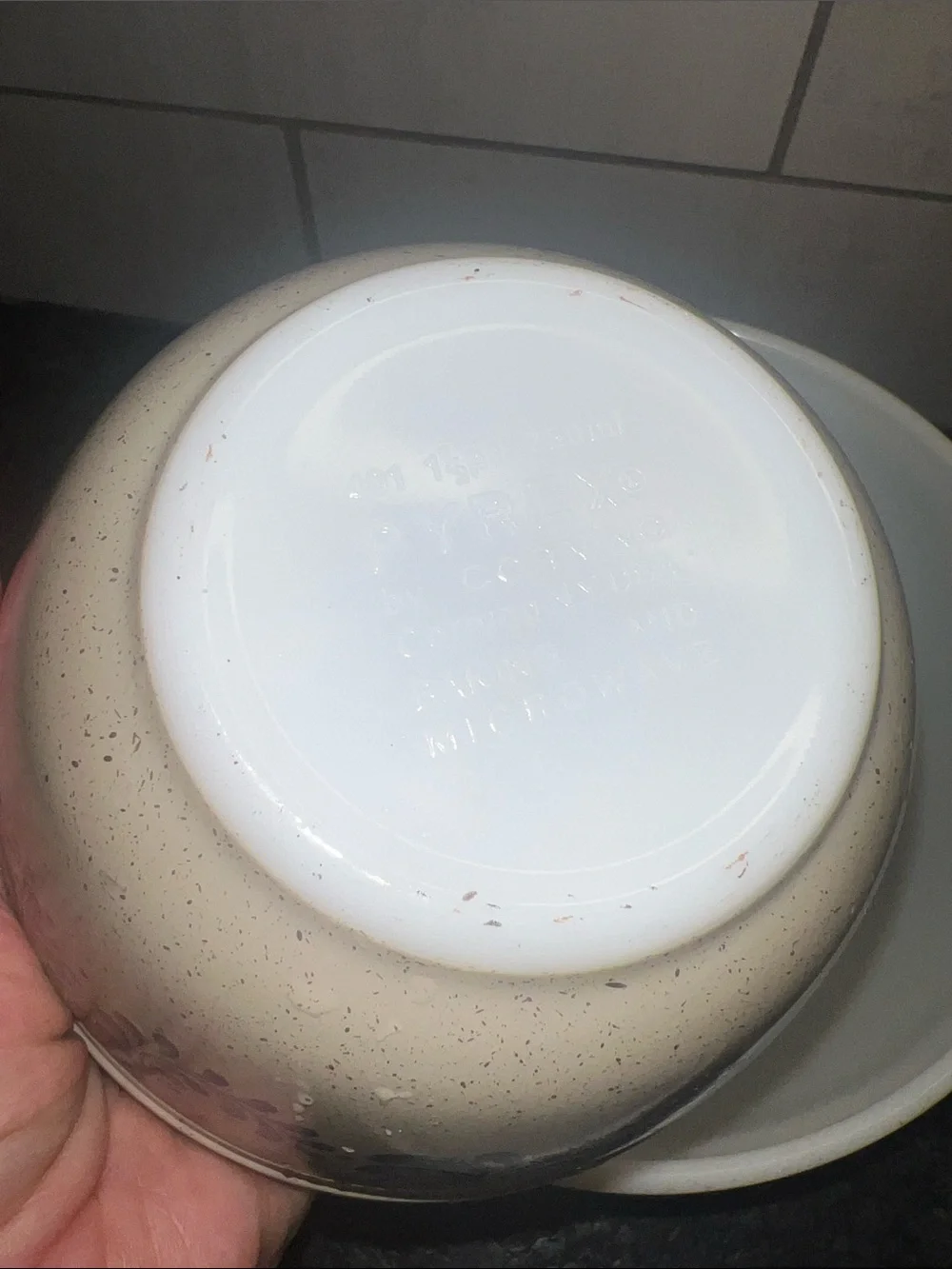 Pyrex set three